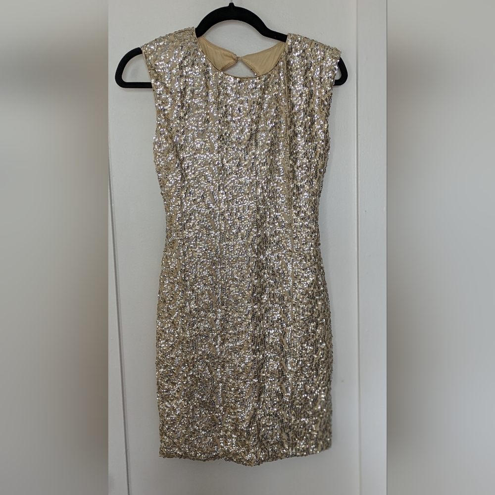 As U Wish, small, gold dress